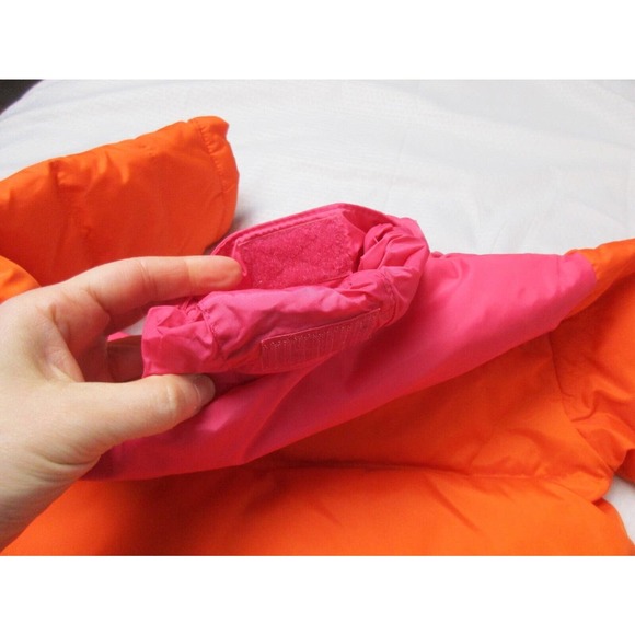 Ralph Lauren Kids Vibrant Orange and Pink Puffer Coat - Picture 15 of 16